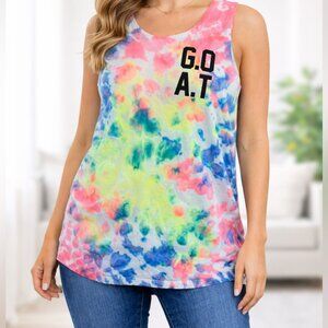 Urban Heritage Tie Dye Graphic Unisex Muscle Tank
